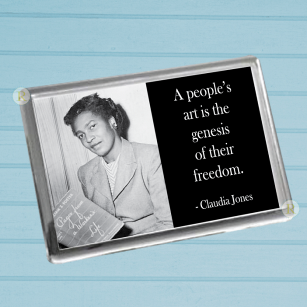 Claudia Jones Fridge Magnet